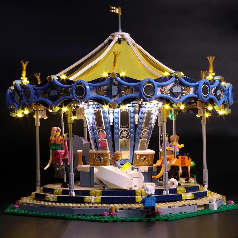 

Led Light Set For Lego 10257 Building Blocks Creator City Street Carousel Toys Compatible 15036 (only light with Battery box