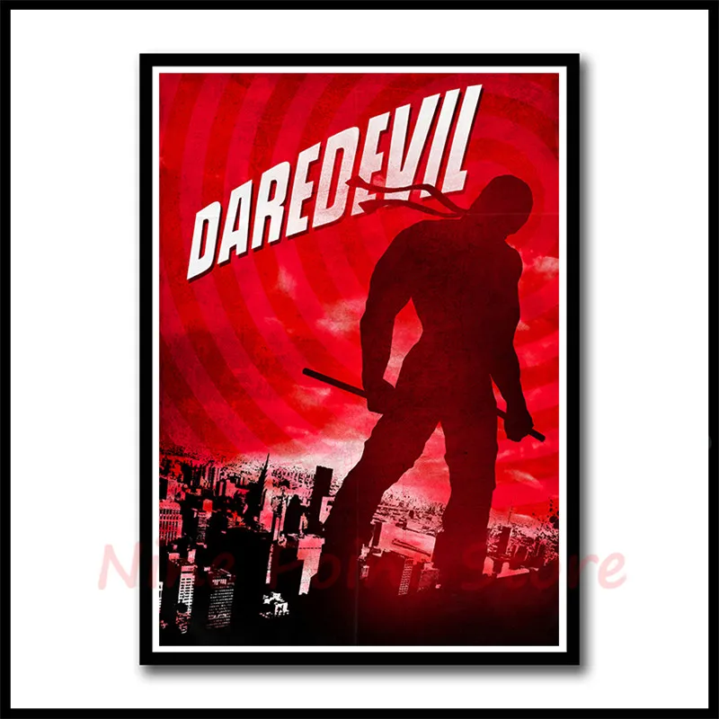 Сериал Сорвиголова супергерой бумага с покрытием плакат печать фотографии для украшения стены комнаты бескаркасные