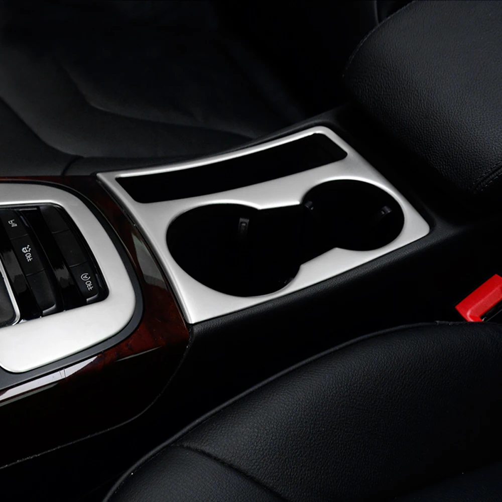 

For Audi A4 A5 stainless steel car water cup holder frame decal cover trim Sline S line logo interior 3D sticker accessories