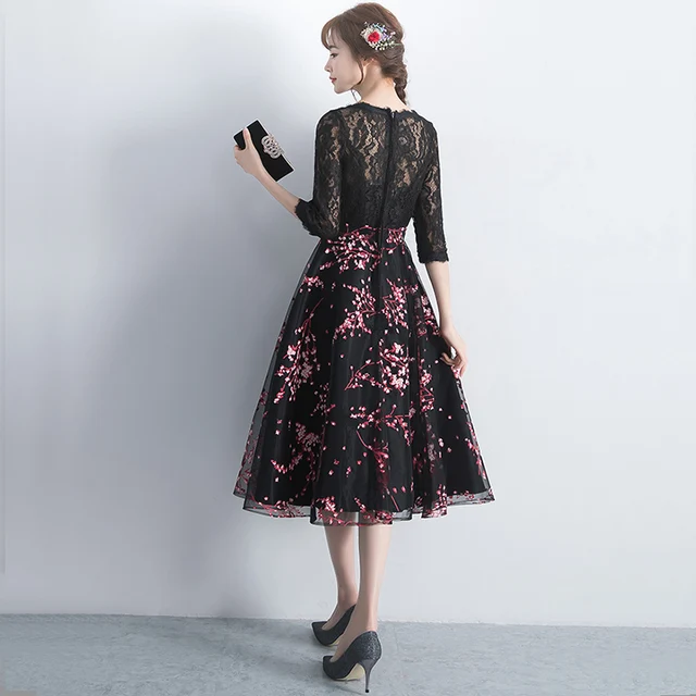DongCMY nowy nabytek 2019 krótki czarny kolor suknia wieczorowa elegancki Party kobiety suknie wieczorowe tanie i dobre opinie Wysoka Tea-długość NONE Mikrofibra Wzór -Line empire Satin REGULAR Illusion Prom dresses DongCMY nowy nabytek 2019 krótki czarny kolor suknia wieczorowa elegancki Party kobiety suknie wieczorowe tanie i dobre opinie Wysoka Tea-długość NONE Mikrofibra Wzór -Line empire Satin REGULAR Illusion Prom dresses