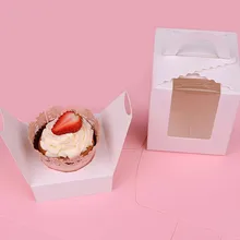 Бумажная коробка для кексов торт пирог опилки упаковочные коробки