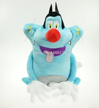 38CM Oggy and the Cockroaches Fat Cats Toys Hobbies Stuffed Plush Animals Toys for Children Soft
