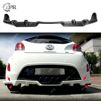 

Carbon Rear Diffuser Lip For Hyundai Veloster Non Turbo C Factory Style Diffuser Body Kits Tuning Trim Accessories For Veloster