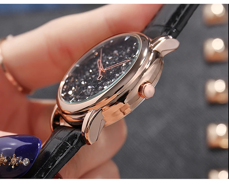 SANDA брендовые модные женские часы роскошные часы женские кожаные женские кварцевые часы женские часы relogio feminino