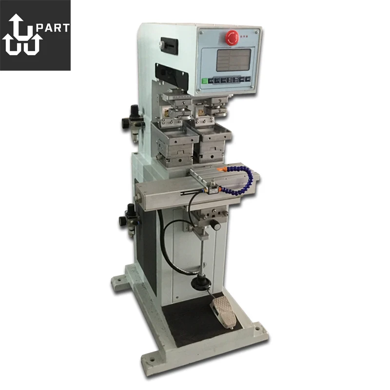 automatic ink tray 2 olor pad printing machine, shuttle 2 color pad