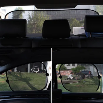 

Sun Visor Shade Shield Screen Sunscreen Black Car Side Window Mesh Baby