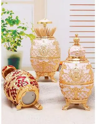 

Toothpick holder creative high-end home new European style automatic toothpick box portable toothpick barrel