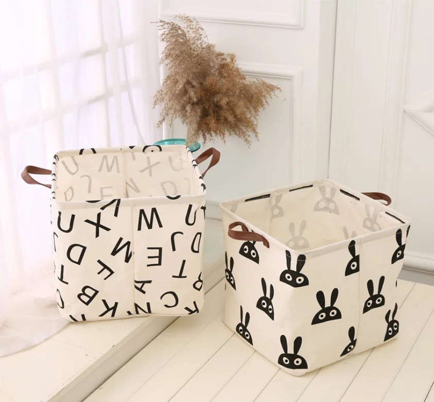 سلة الغسيل تخزين غسل الملابس القذرة القماش أشتات لعبة حامل مُنظِم صندوق تخزين 32*32 سنتيمتر