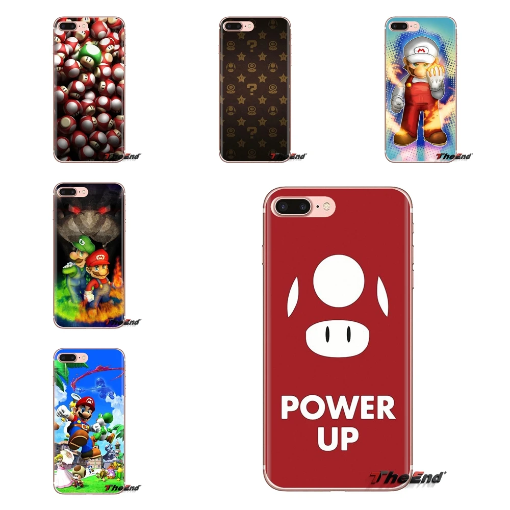 

For HTC One U11 U12 X9 M7 M8 A9 M9 M10 E9 Plus Desire 630 530 626 628 816 820 830 Super Mario Bros Mushrooms Phone Cover Housing