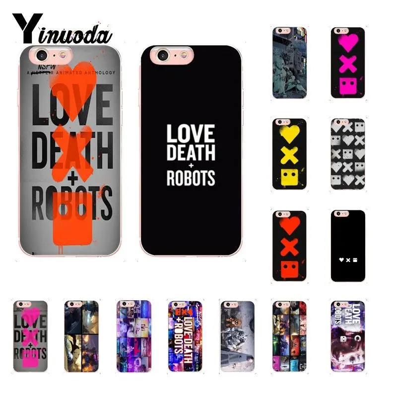 

Yinuoda NEW TV Love Death Robots TPU Phone Case Cover Shell for iPhone 8 7 6 6S Plus 5 5S SE XR X XS MAX 10 Coque Shell