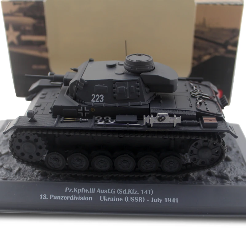 

1/43 Pz.Kpfw.III Ausf.G Sd.Kfz.141 tank model third armored division alloy finished product model