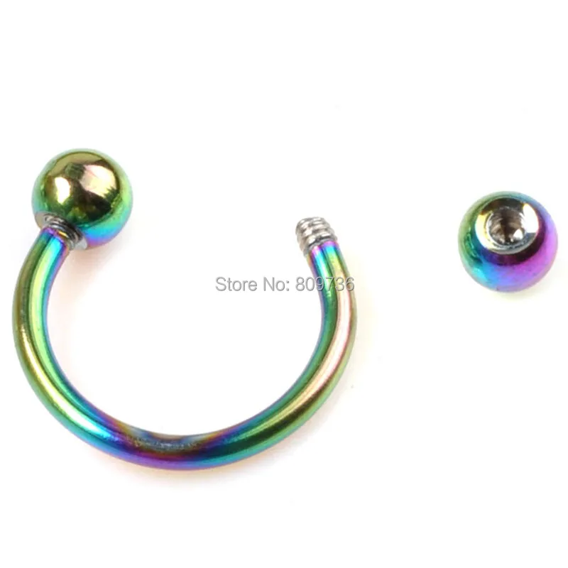 2 шт. кольца из нержавеющей стали для пирсинга носа и губ|tragus labret|tongue barslip rings |