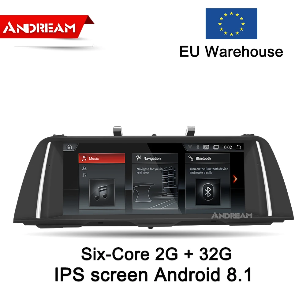 Perfect 10.25" Android 9 Six-Core  4G +32G  Car multimedia interface for BMW Series 5 F10 F11 GPS Navigation  idrive 1
