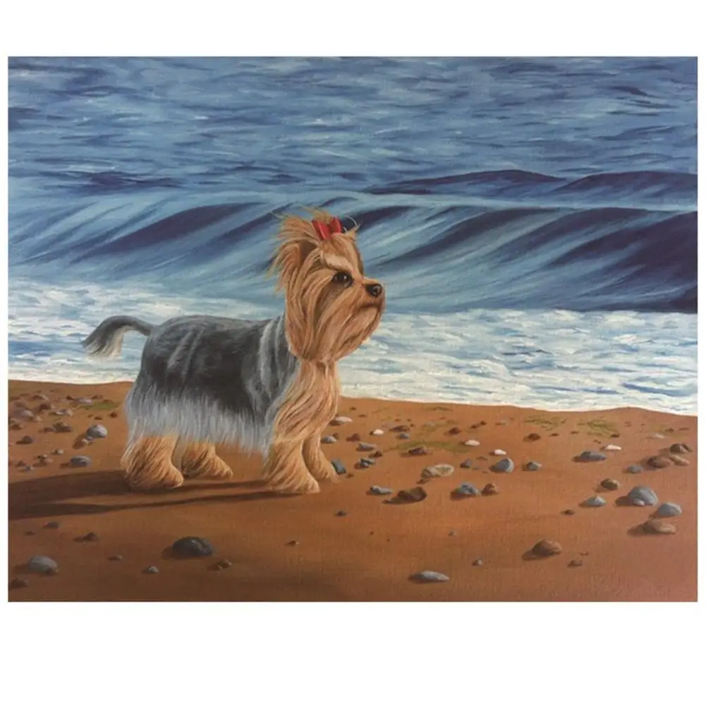 

5D Diamond Painting 25*30cm Puppy Pattern H Needlework Home Decoration DIY Handmade 5D Rhinestones Cross-stitch Embroidery Craft