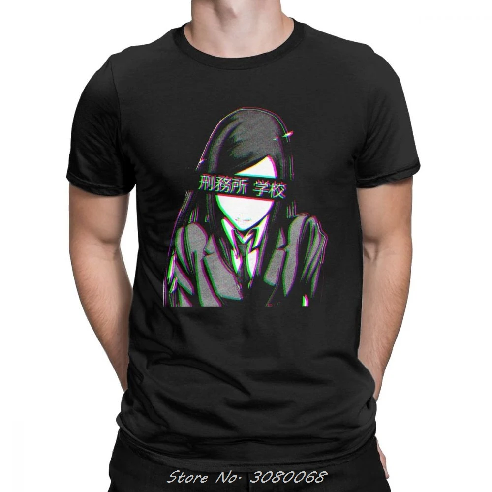 

Men Prison School Sad Japanese T Shirts Aesthetic Loli Cute Sexy T-shirt Fashion Short Sleeves Clothes Summer Cotton Tees Shirt
