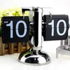 Reloj de mesa a escala creativo, reloj de sobremesa Retro con tapa de acero inoxidable con mecanismo interno operado, reloj de cuarzo, decoración del hogar ► Foto 1/6