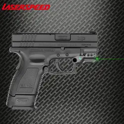 Laserspeed рейку установлен зеленый лазерный прицел для пистолета пистолет умный сенсорный переключатель низкий профиль Тактический лазерная