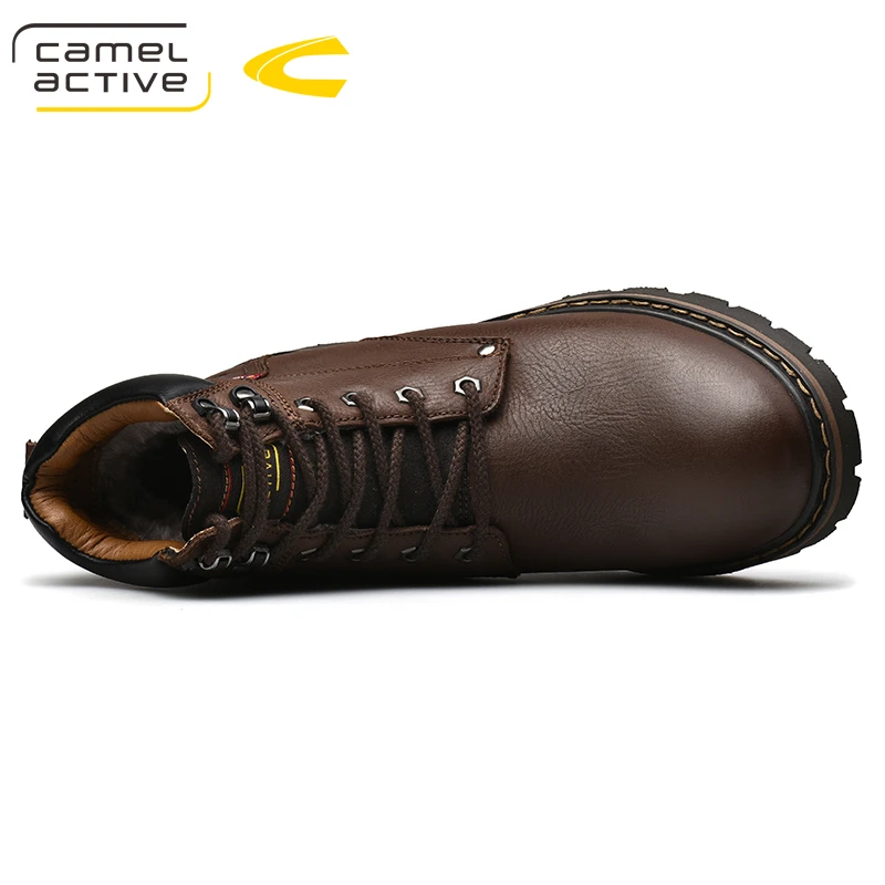 Compassion Sideboard sick Camel Active New Genuine Leather Combat Shoes Military Ankle Boots Casual  Safety Shoes Winter Warm Men Shoes Zapatos de Hombre