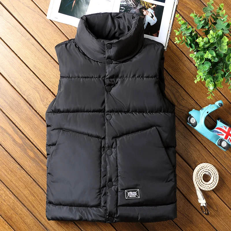 

Tide of 2019 autumn winters is handsome Cultivate one's morality ma3 jia3 young men thickening feather collar with cotton vest