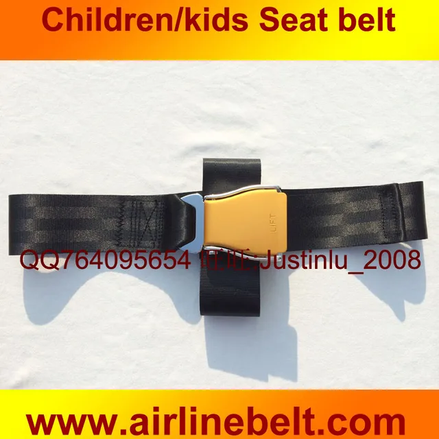 Candy Color Kids belt Children safety airline airplane seat belt buckle