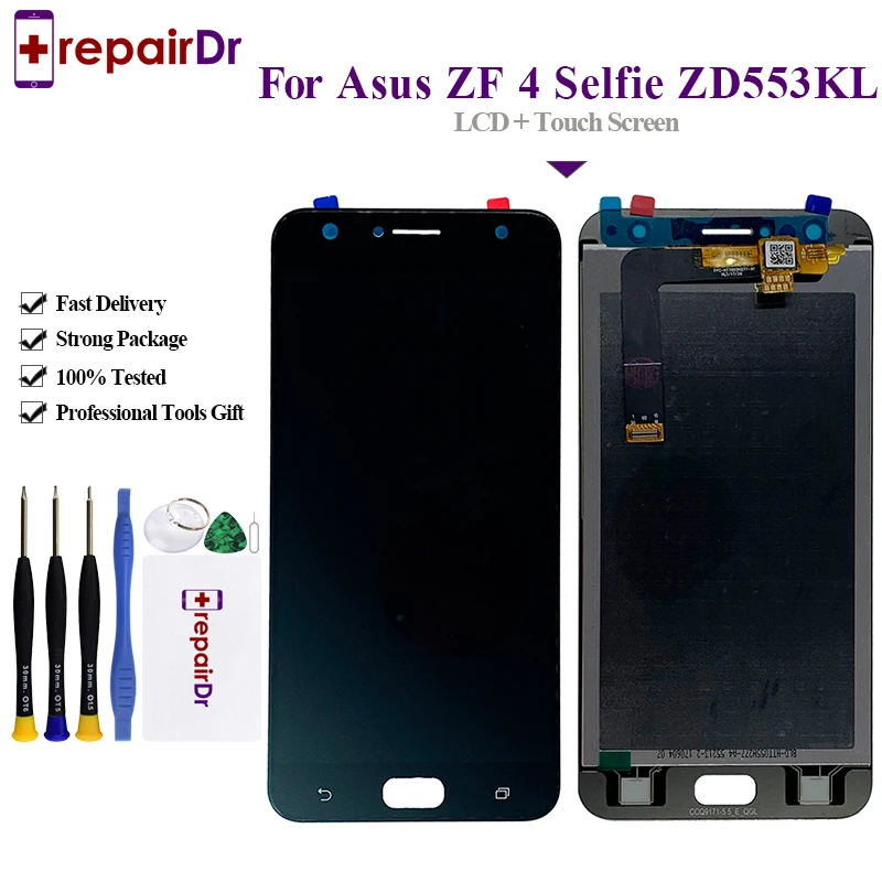 100% протестированный для Asus Zenfone 4 Selfie ZD553KL X00LD ЖК-дисплей сенсорный экран