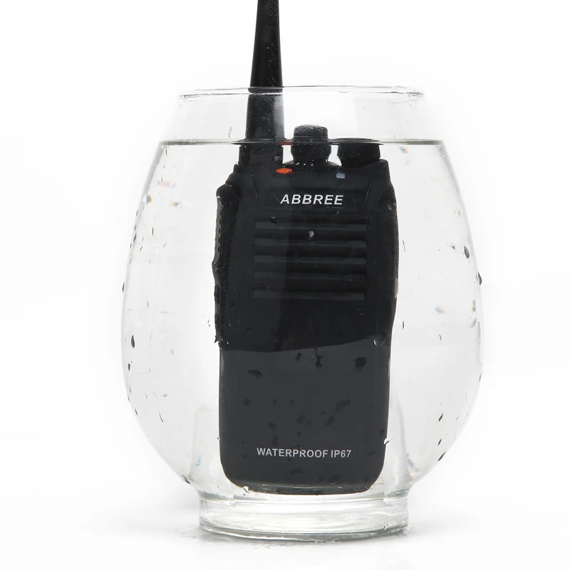 ABBREE AR-W300 IP67 водонепроницаемый пылезащитный 5 Вт UHF 400-480 МГц 2200 мАч CTCSS/DCS DTMF VOX Функция Walkie Talkie профессиональное радио