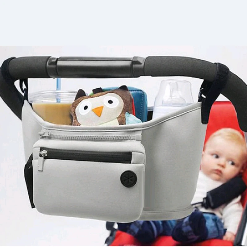 

Baby Stroller Organizer Mummy Bag Baby Travel Nappy Bags Cup Holder Diaper Bag Carriage Hanging Basket Storage Bolsa Maternidade