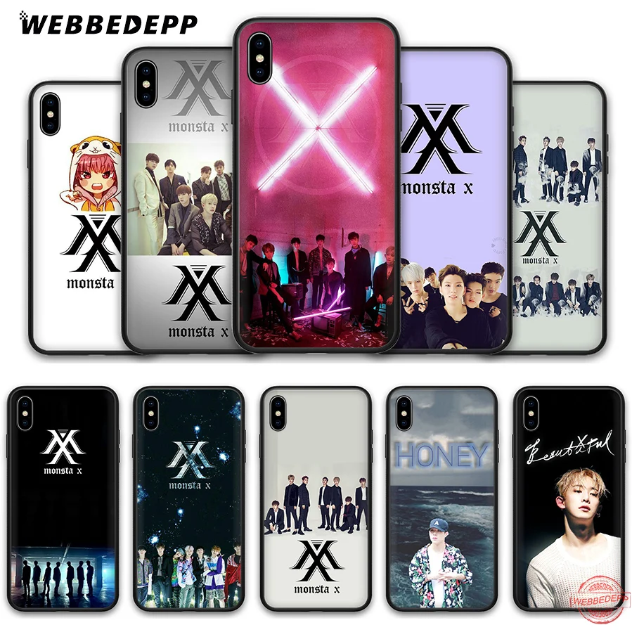 WEBBEDEPP Monsta X KPOP Boy Soft Silicone Case for iPhone 8 7 6S 6 Plus 11 Pro XS Max XR 5 5S SE Back Shell | Мобильные телефоны и