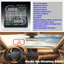 Автомобильный HUD Дисплей для BMW 7 E65 E66 E67 E68 F01 F02 Refkecting лобовое стекло экран безопасного вождения экран проектор