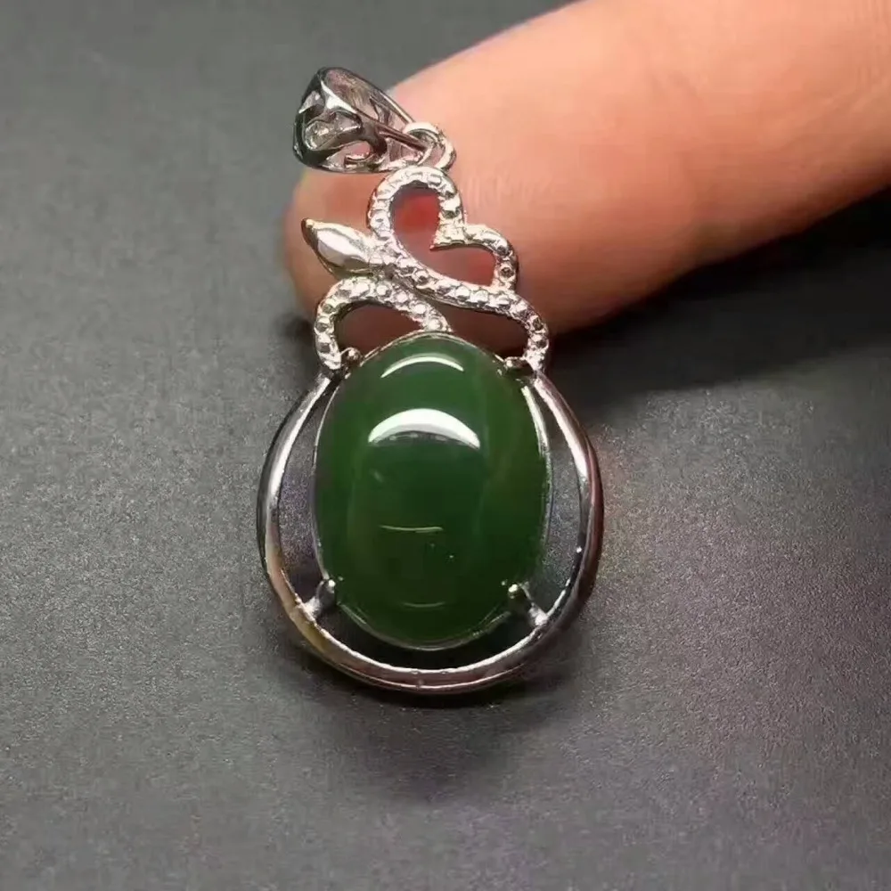 Мозаика из серебра 925 пробы с кулоном в виде яблока Hetian biyu 1943 # | Украшения и