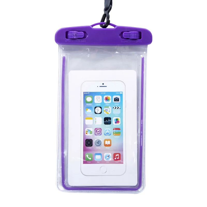 Водонепроницаемый чехол-сумка для iPhone, светящиеся ПВХ сумки для плавания, подводный чехол для телефона для xiaomi, универсальный отдых на море, все модели