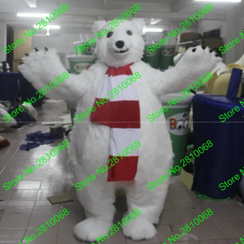 Polar Bear Mascot Costume Cartoon Apparel Birthday Party Masquerade Fancy Dress Polar Bear Mascot Costume Cartoon Apparel Birthday Party Masquerade Fancy Dress