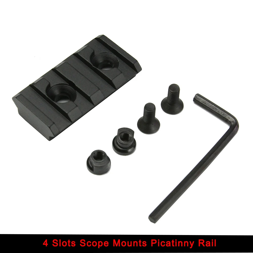15mm Tactical 4 Slots Quick Release QD Rail Base Weaver Picatinny Scope Adapter Mount with Wrench Hunting Gun Equipement|scope base|rail baserail