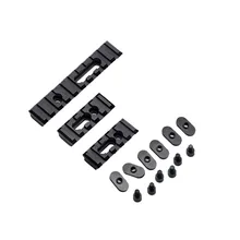 Набор из 3 предметов, черные шлицевые рельсы 20 мм, Пикатинни 1913, Пикатинни Вивер, подходят для наручников VI05002