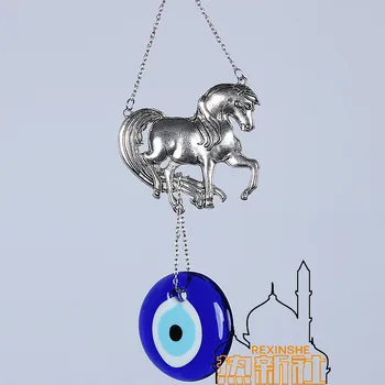 

Turkey blue eyes ornaments eye of the devil evil town house safe hanging pendant Muslim Horse Pendant