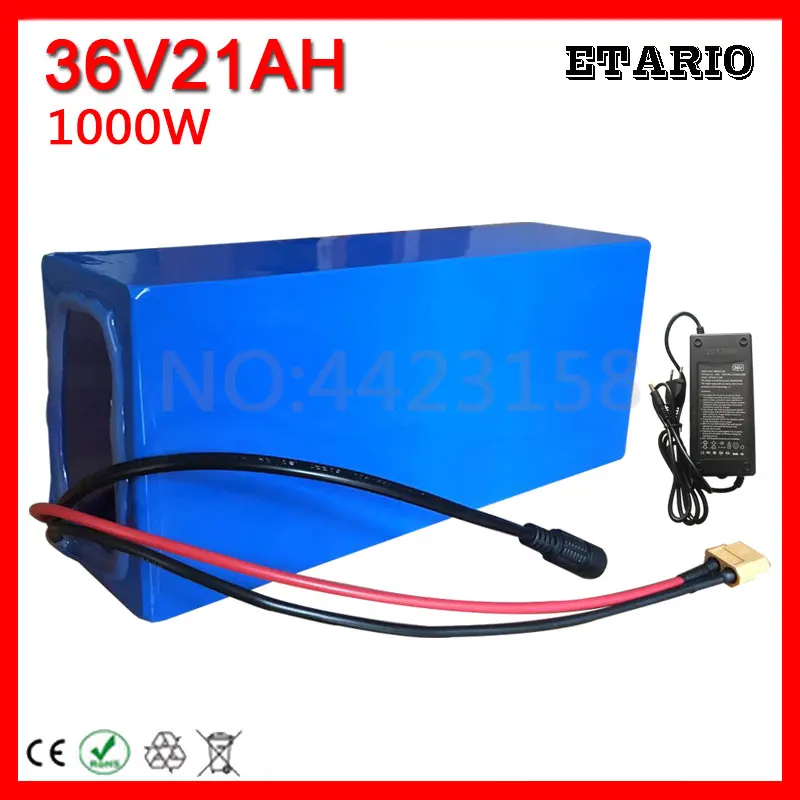 

1000W 36V Electric Bike Battery 36V 20AH Lithium Battery 36 Volt 20AH Ebike Battery with 30A BMS 42V 2A Charger Free Customs Tax