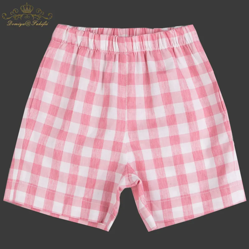 

Baby Shorts Cotton Plaid Girl Bloomers 2018 Summer Kids Panties Infant Diaper Cover With Elastic Kid PP Pants Pompom Clothes