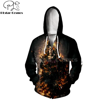 zip hoodies Аниме, толстовки с капюшоном, 3D принт, пуловер, длинный свитер, Обезьяна D Luffy Ace Sabo Shanks Law Battle, Повседневная Уличная одежда-7 - Цвет: zip hoodies