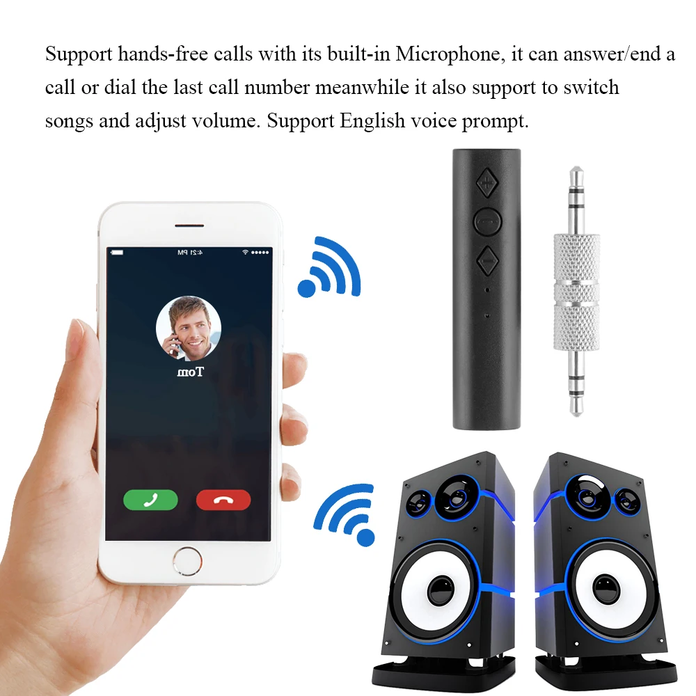 3 5 мм автомобильный комплект Bluetooth 4 1 приемник музыкальный аудио адаптер авто AUX
