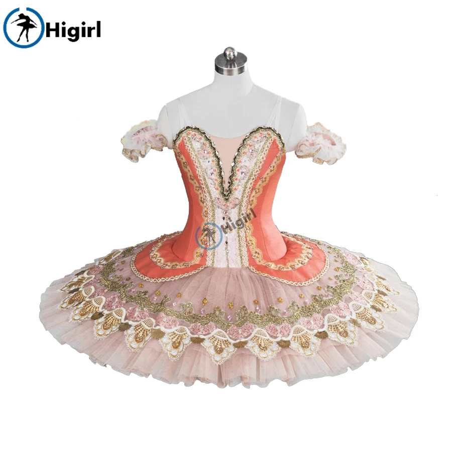 

Peach fairy ballet tutu pink adult nucracker ballet costumes pancake tutu Peach professional tutu women BT9098