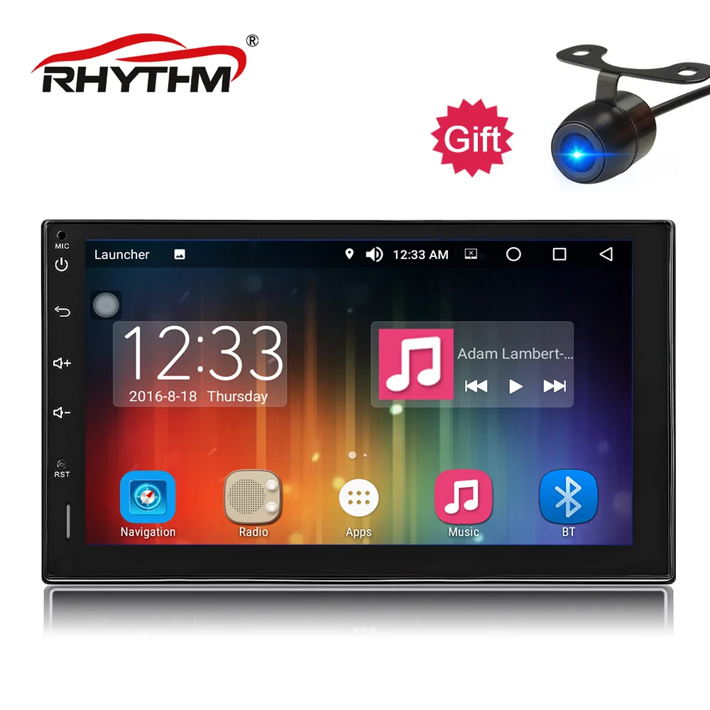 

2din Android 8.0 Octa Core Car Radio Stereo 4G+32G 7" Capacitive TouchScreen HD GPS Navigation Bluetooth USB SD Player Universal