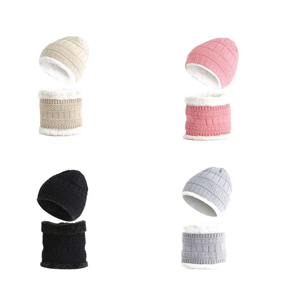 Плотная Шерстяная детская шапка; детская бархатная зимняя теплая шапка; шарф; комплект из двух предметов для мальчиков и девочек; воротник для новорожденных; реквизит для фотосессии