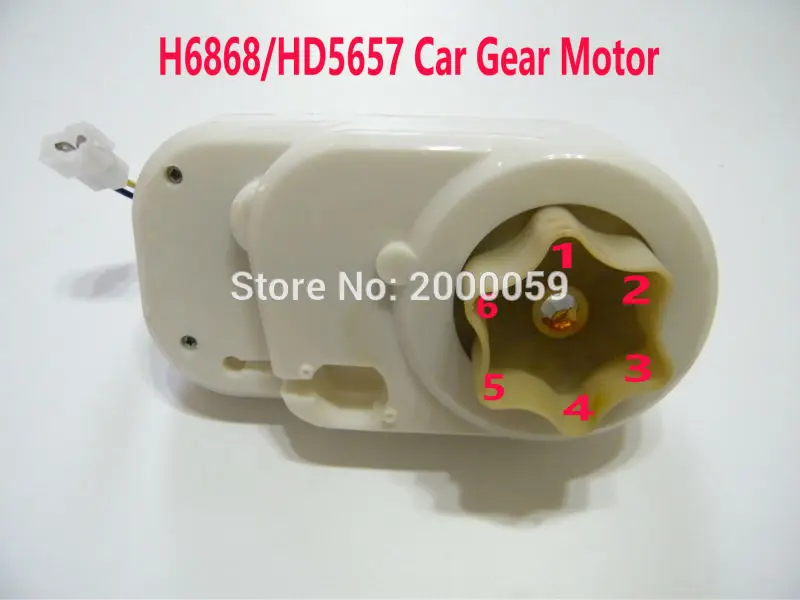 6V 6Teeth Gear Motor GearBox Motor Replacement For Kids Ride Car ATV Quad Motorcycle Trike