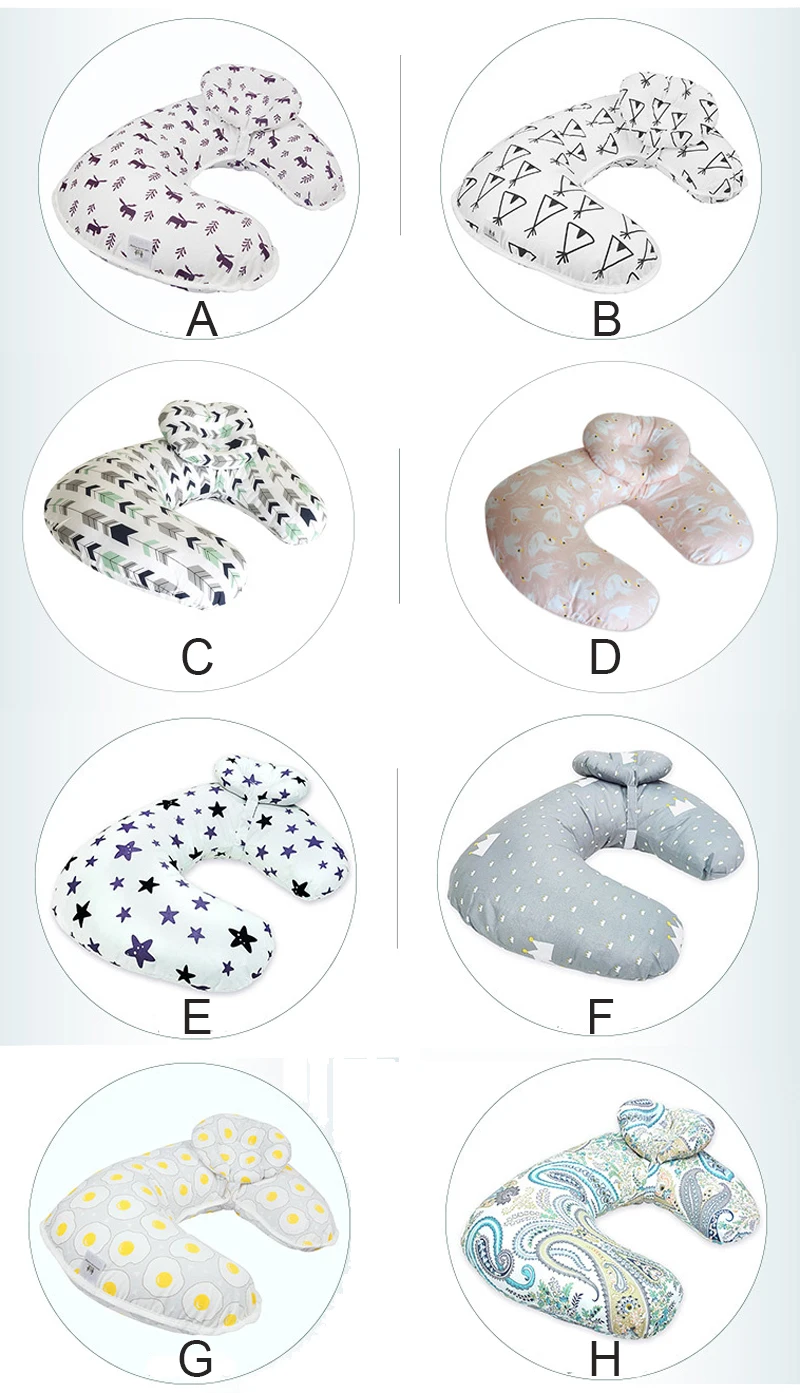 Подушка для грудного вскармливания для беременных и грудного вскармливания, подушка для грудного вскармливания, u-образная подушка из хлопка для грудного вскармливания