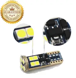 6 * T10 12SMD светодио дный W5W Габаритные фонари для автомобиля Canbus SMD 3030 боковые двери автомобиля ламп накаливания авто Клин хвост сторона лампы