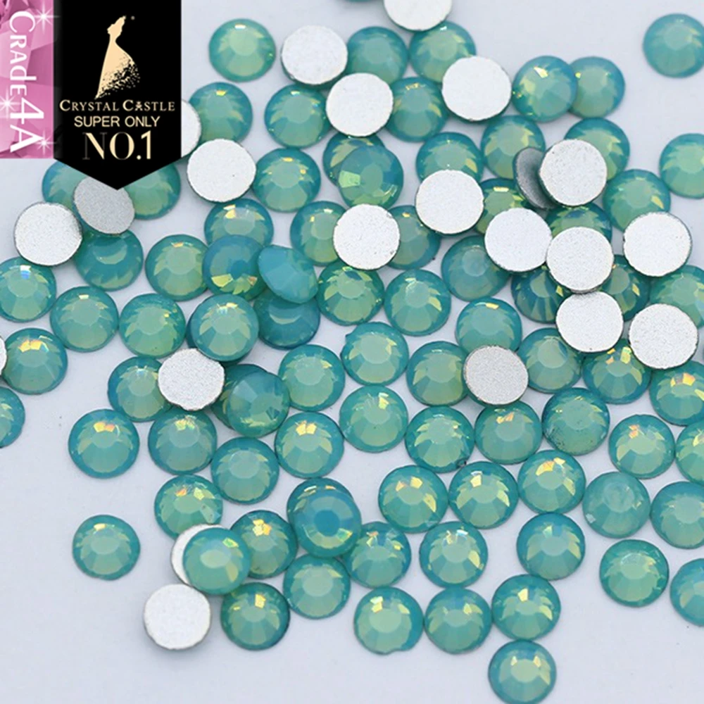 

Crystal Castle 4A Crafts Rhinestones Opal Color Non Hot fix Crystal Stones Nail Strass Cold Fix Flatback Rhinestone Diy