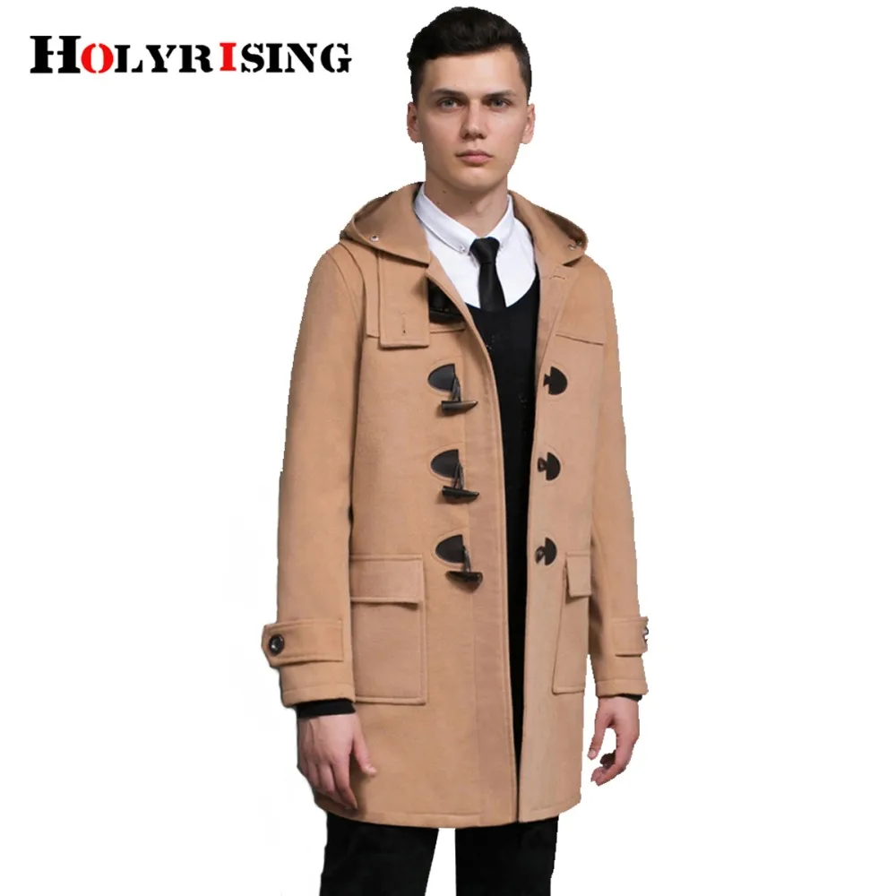 casaco masculino coat winter mens overcoat horns buckle men wool coat hooded homme jacket men outwear warm coat#18222 Holyrising casaco masculino coat winter mens overcoat horns buckle men wool coat hooded homme jacket men outwear warm coat#18222 Holyrising
