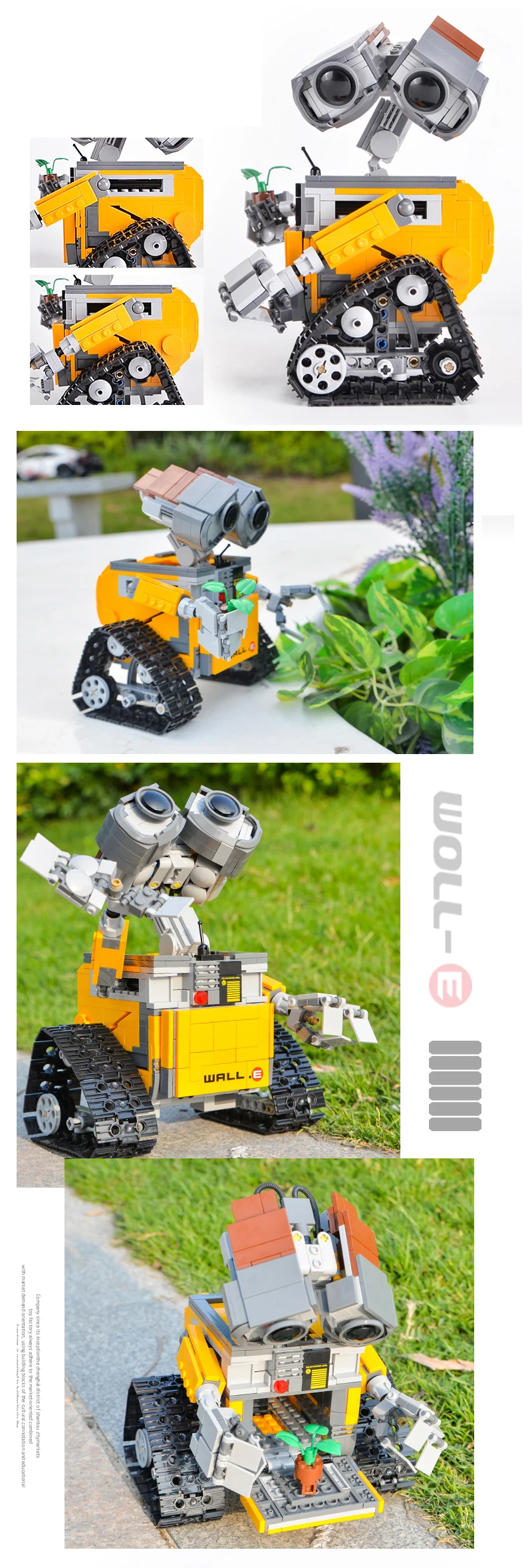 Пульт дистанционного управления WALL-E робот идеи серии строительные блоки фильм фигурки Модель Кирпичи RC игрушки дети совместимы