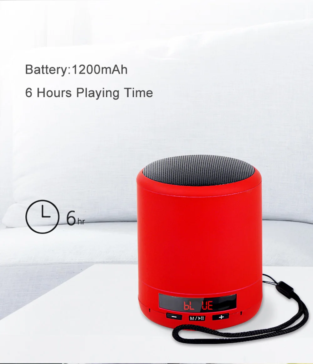 Мини Bluetooth динамик Портативный беспроводной колонки бас звук стерео сабвуфер FM радио громкой связи TF карта USB MP3 плеер для телефона