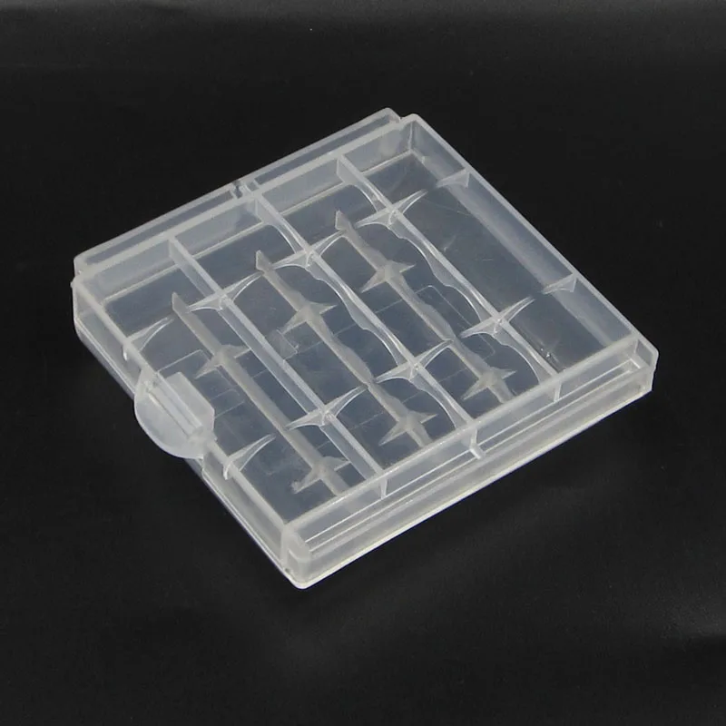 4x Plastic Translucent Case Holder Storage Battery Box for AA AAA Battery NEW
